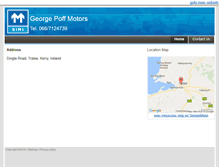Tablet Screenshot of georgepoffmotors.simi.ie
